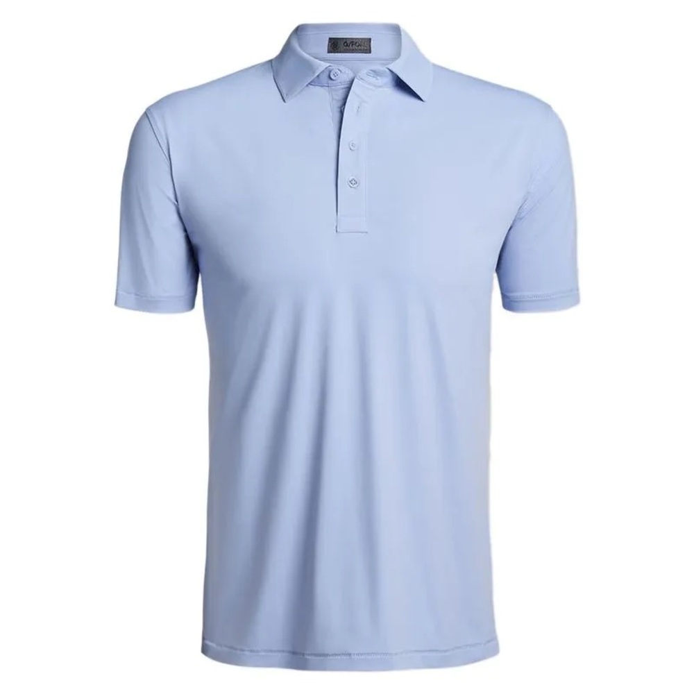 G/FORE Men’s Perfomance Golf Polo Shirt in Ice Blue, size Small